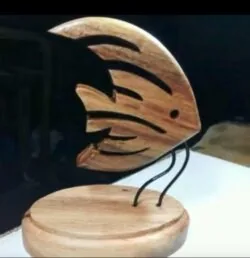 Decorative fish with stand