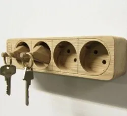 Electric socket key holder