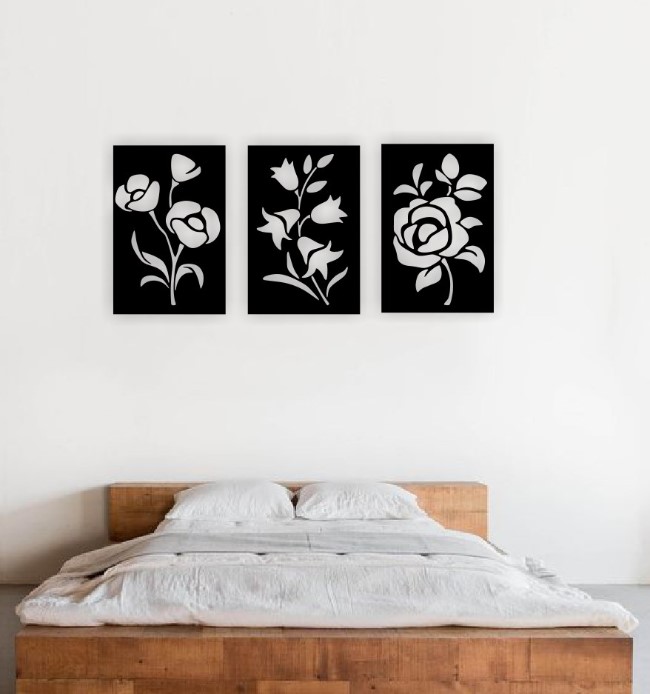 Flower wall decor