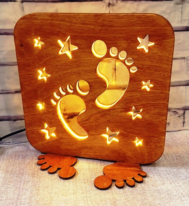 Footprint lamp