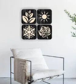 Four seasons wall decor