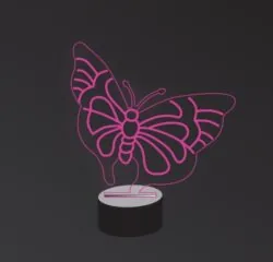 Illusion led lamp Butterfly