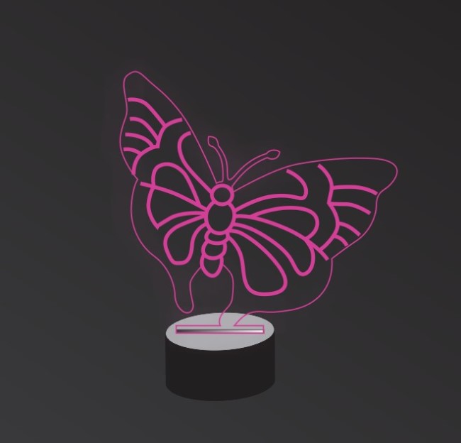 Illusion led lamp Butterfly