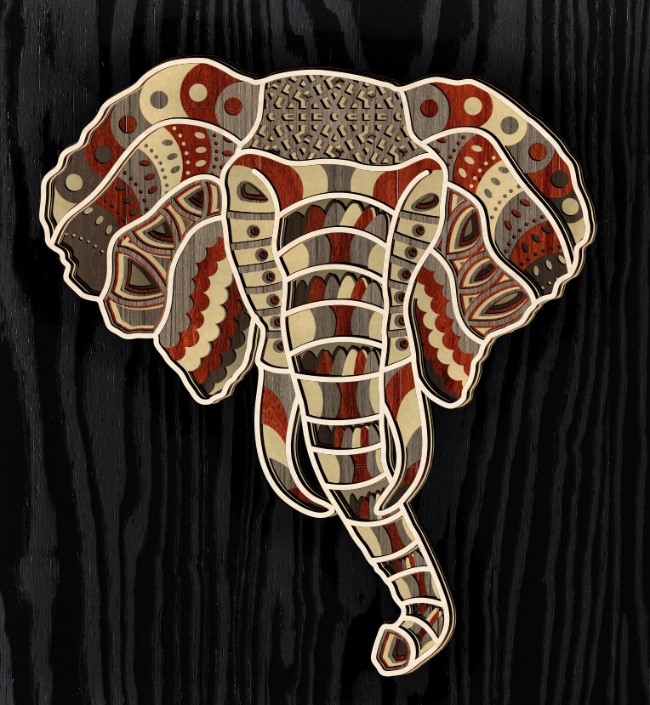 Layered elephant