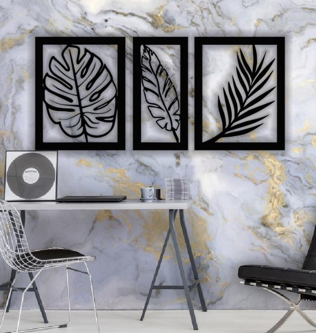 Leaf wall decor