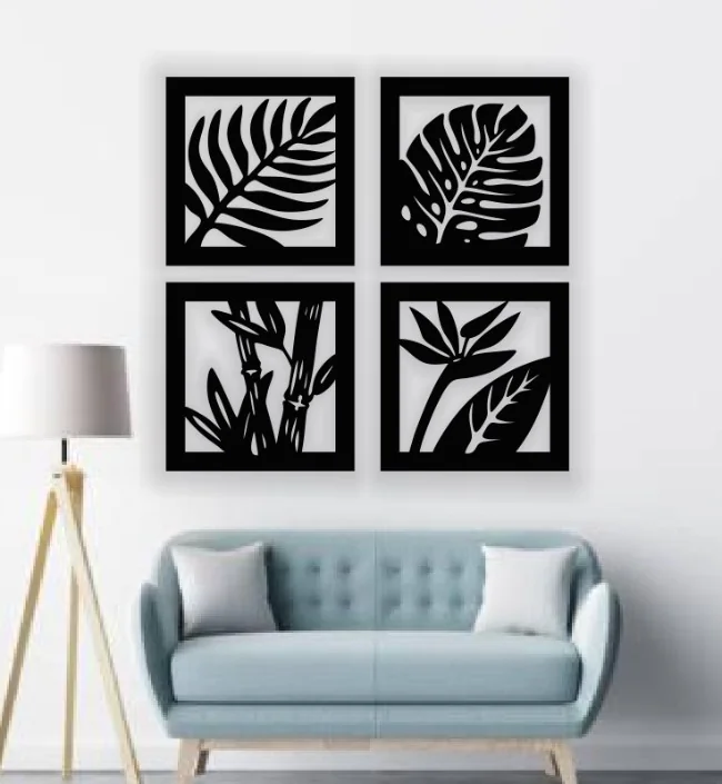 Leaf wall decor