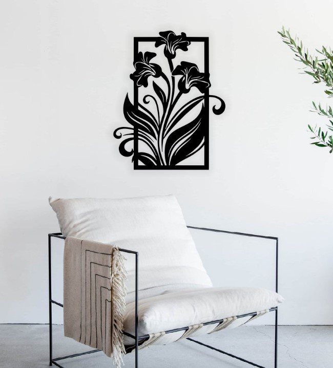 Lily wall decor