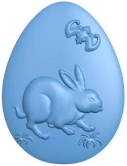 Rabbit-shaped egg