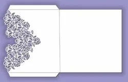 Rectangular flower envelope