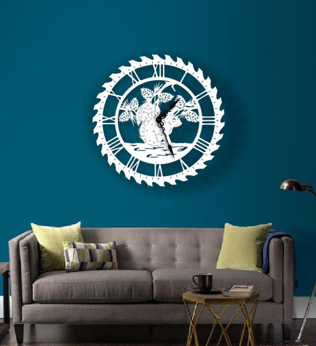 Squirrel wall clock