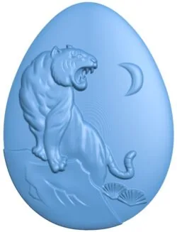 Tiger-shaped egg