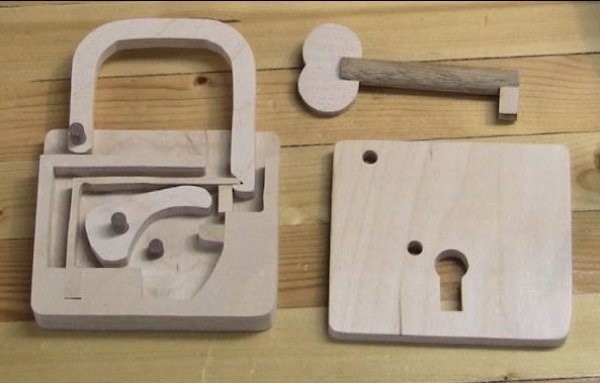 Wooden lock