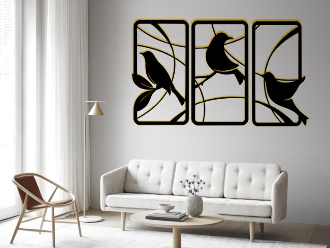 Birds Metal Wall Art