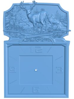 Deer-shaped wall clock