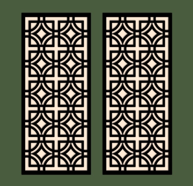 Design pattern panel screen