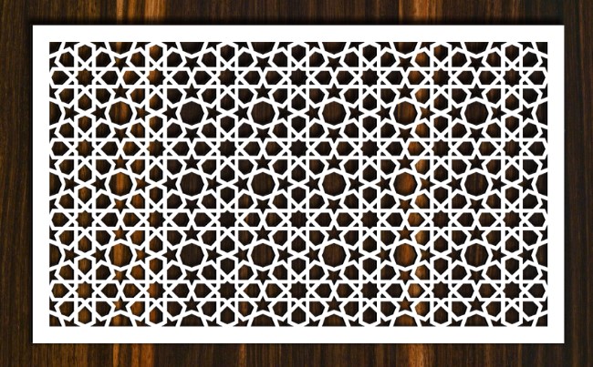 Design pattern screen panel