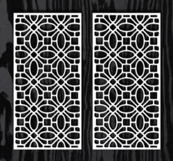 Design pattern screen panel