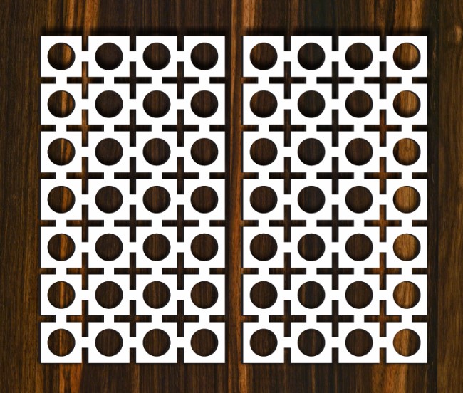 Design pattern screen panel