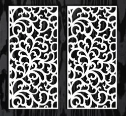 Design pattern screen panel