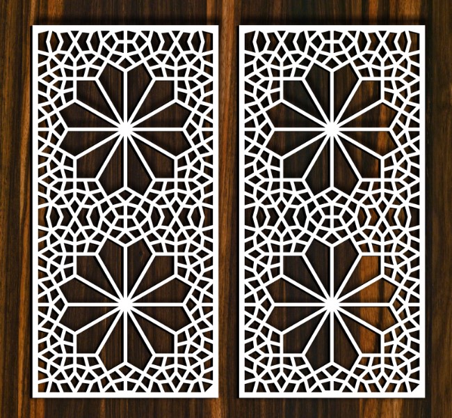 Design pattern screen panel