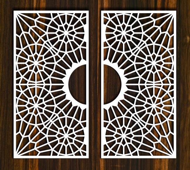 Design pattern screen panel