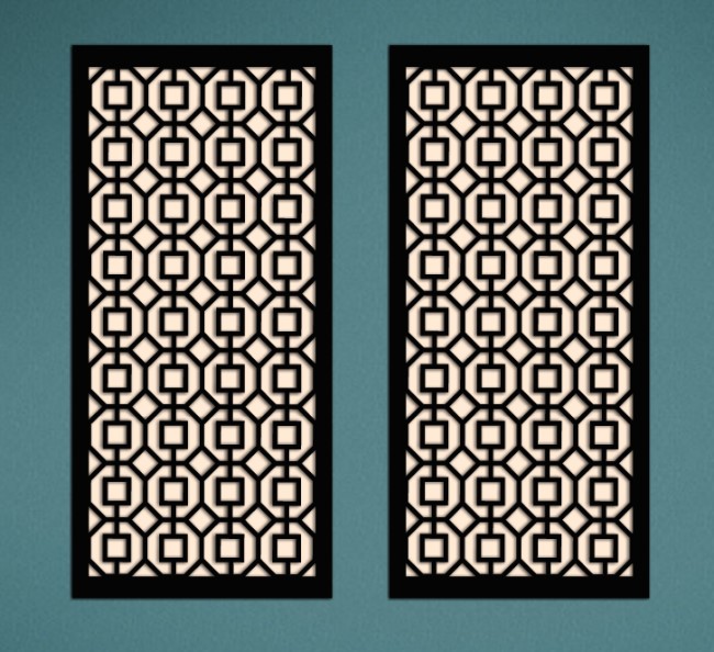 Design pattern screen panel