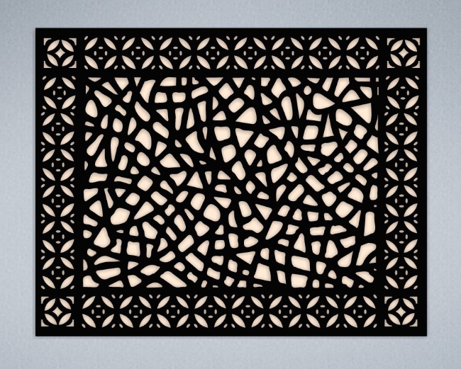 Design pattern screen panel