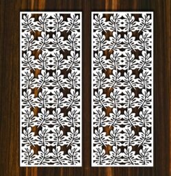 Design pattern screen panel