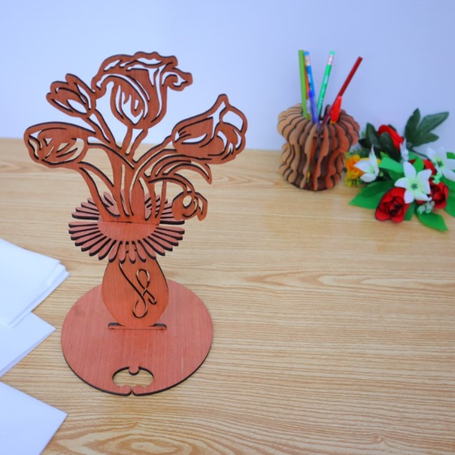 Flower Napkin Holder Table Decor