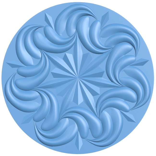 Flower pattern circle (9)