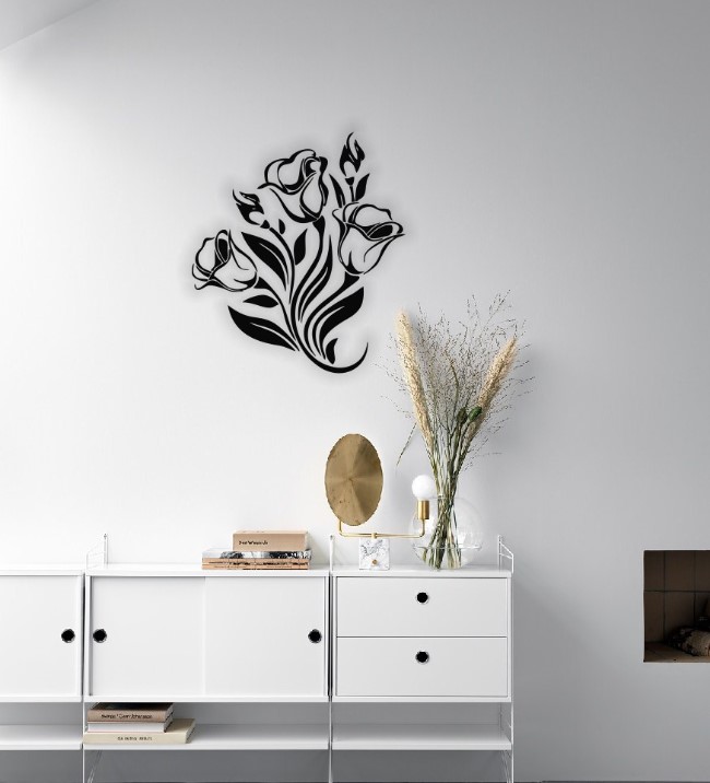 Flower wall decor