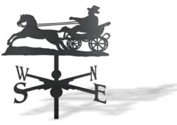 Horse wagon weather vane