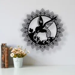 Humming bird with Mandala