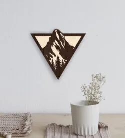 Mountain wall decor