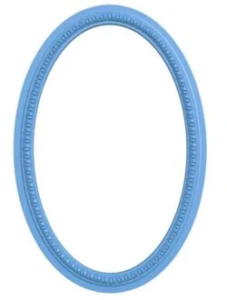 Oval mirror frame