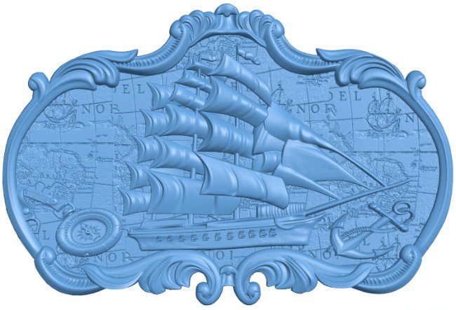 Panel Sailboat Map