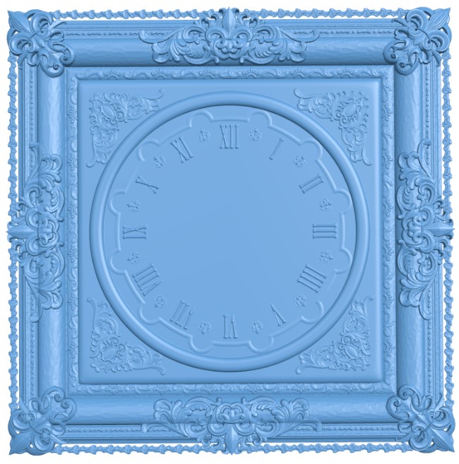 Pattern wall clock (4)