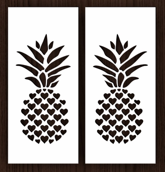 Pineapple pattern door