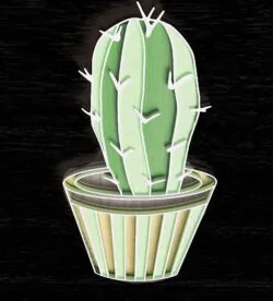 Potted cactus