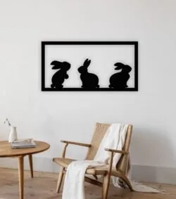 Rabbit wall decor