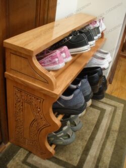 Shelf of shoes