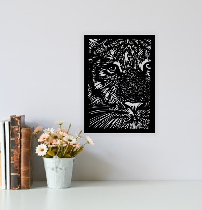 Tiger wall decor