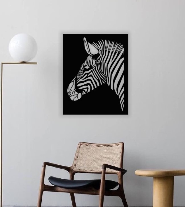 Zebra wall decor