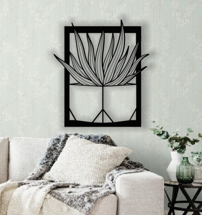 Cactus wall decor