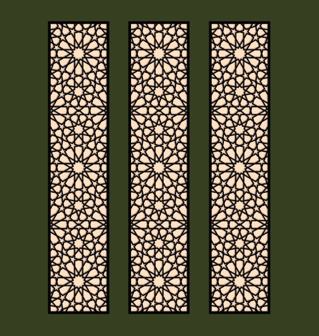 Design pattern panel screen