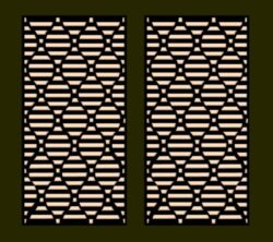 Design pattern screen panel