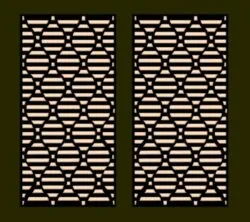 Design pattern screen panel