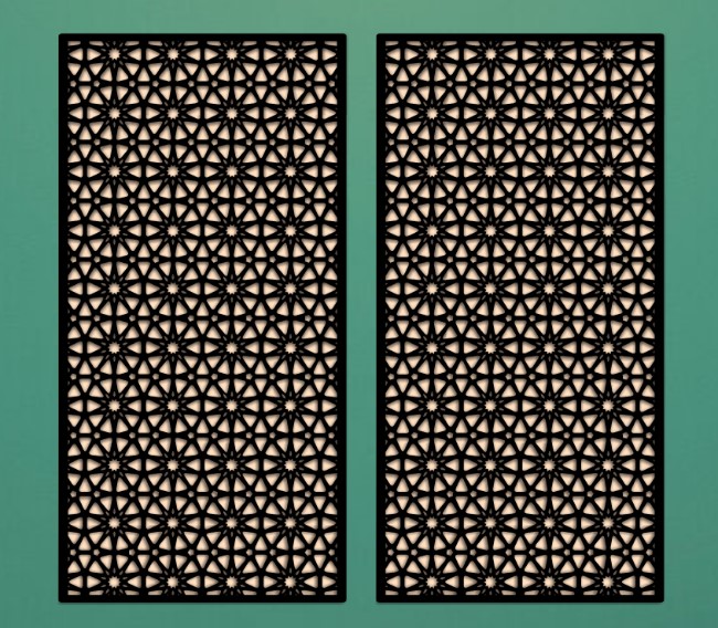 Design pattern screen panel