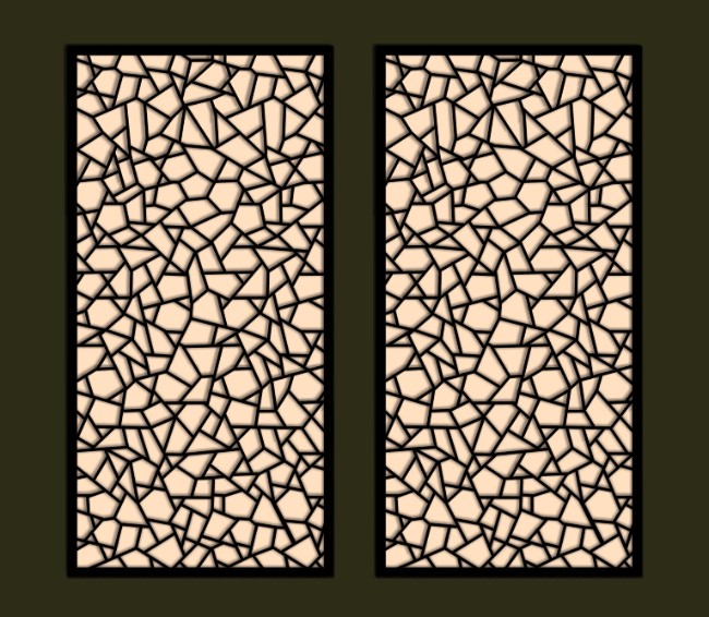 Design pattern screen panel