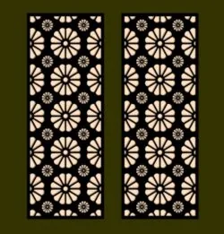 Design pattern screen panel